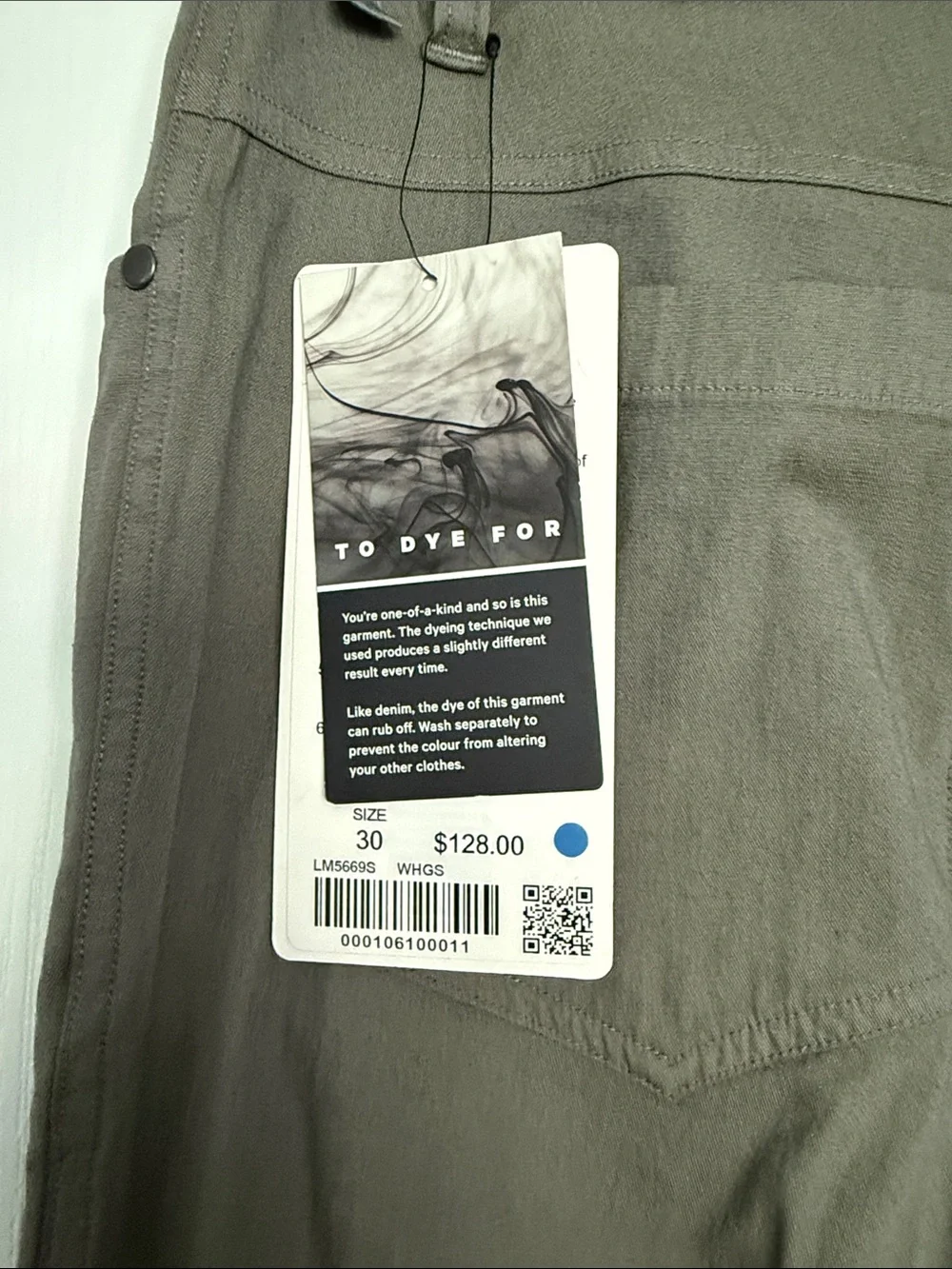 lululemon athletica Men's ABC Pant Slim 34”L in Washed Heathered Grey Sage